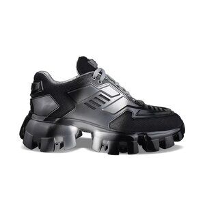 Prada Cloudbust Thunder sneakers in Black/Silver, size 38.5